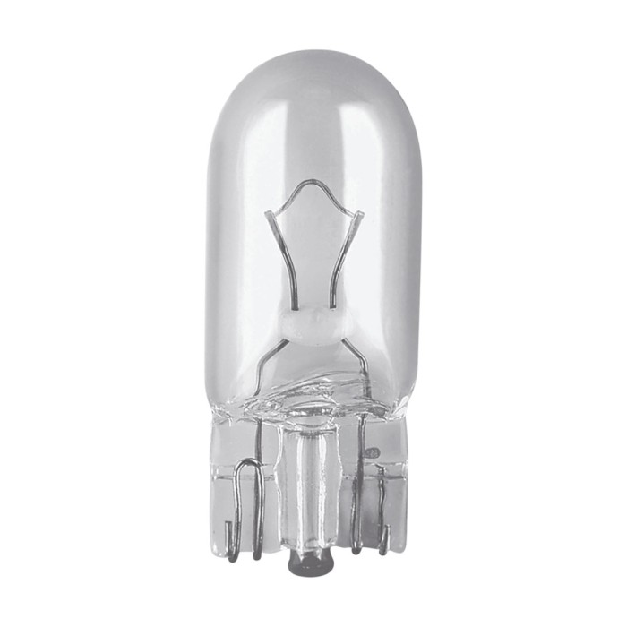 OSRAM Automotive Auxiliary Signal Lamp ORIGINAL - GLASS WEDGE BASE W5W W2.1x9.5d Automotive Lamp Onetrade OSRAM Automotive Auxiliary Signal Lamp ORIGINAL - GLASS WEDGE BASE W5W W2.1x9.5d Automotive Lamp Onetrade